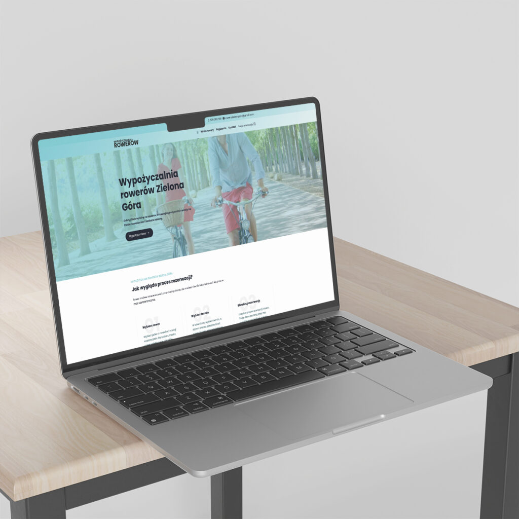 Strona internetowa dla wypożyczalni rowerów – Zielona Góra