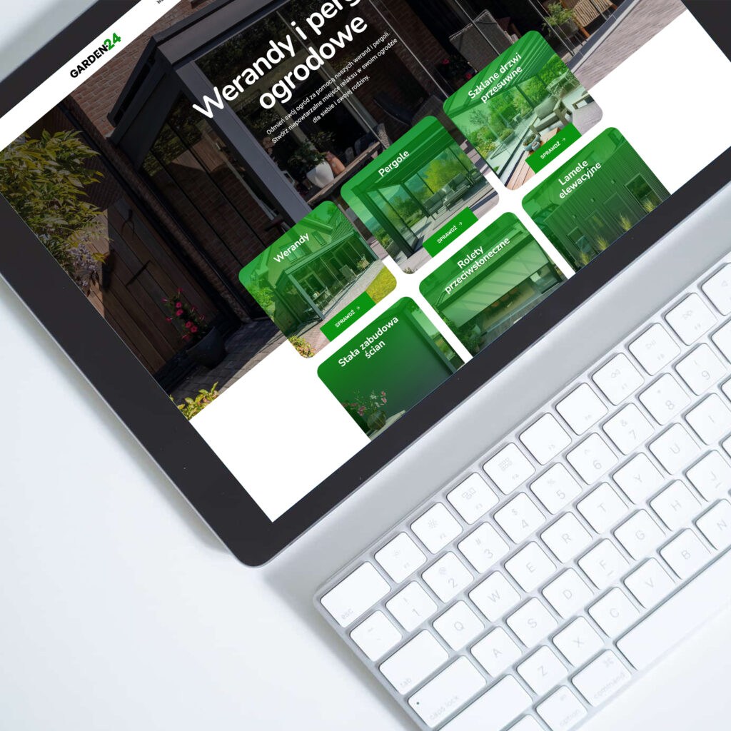 Sklep internetowy dla producenta werand i pergoli – woj. lubuskie