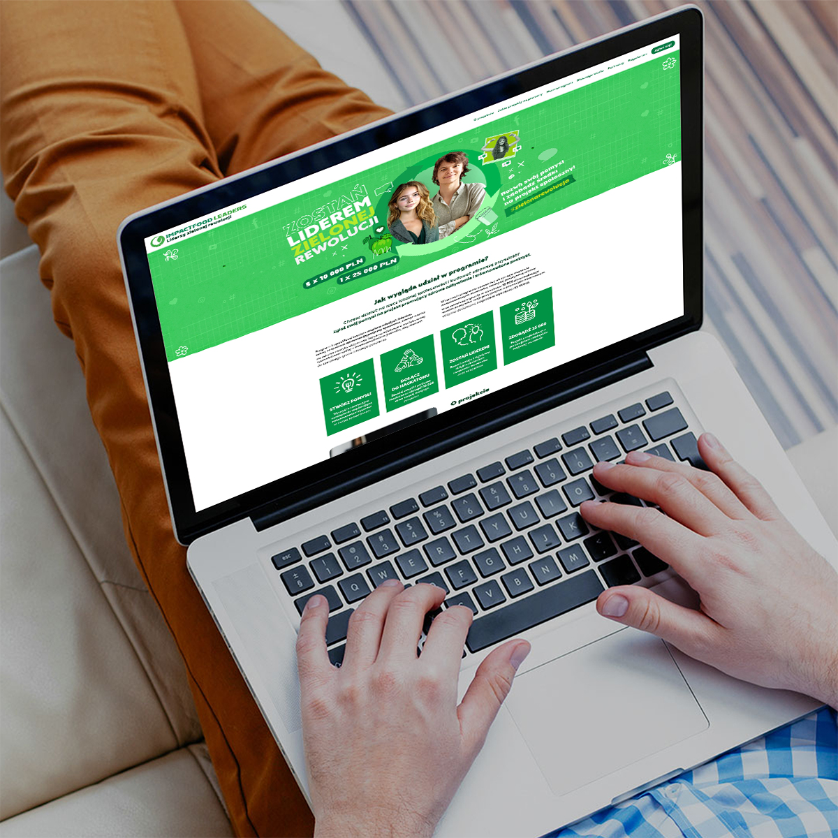 Landing Page dla programu Impactfood Leaders Carrefour – projekt promocyjny