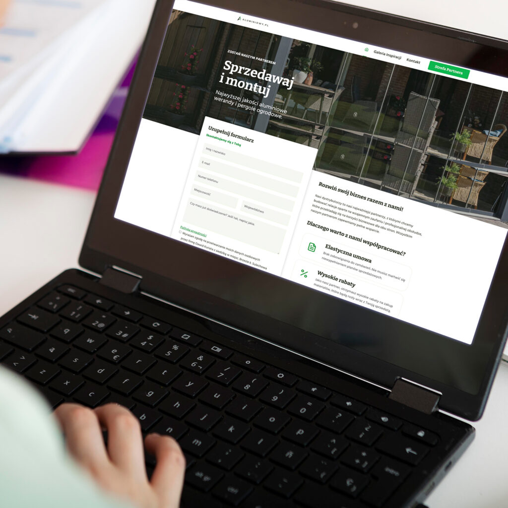 Strona internetowa Aluminiowy.pl – woj. lubuskie