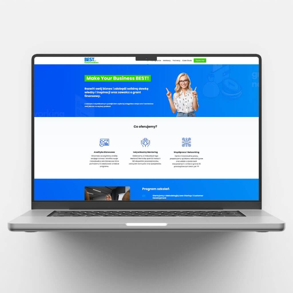 Strona internetowa dla BEST by Futuremakers – Zielona Góra