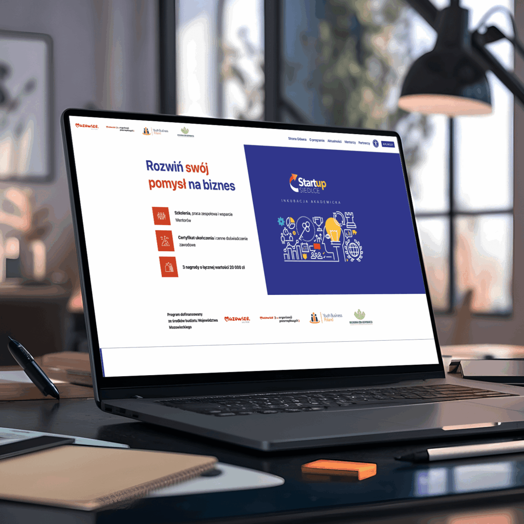 Landing Page dla programu inkubacyjnego – Zielona Góra