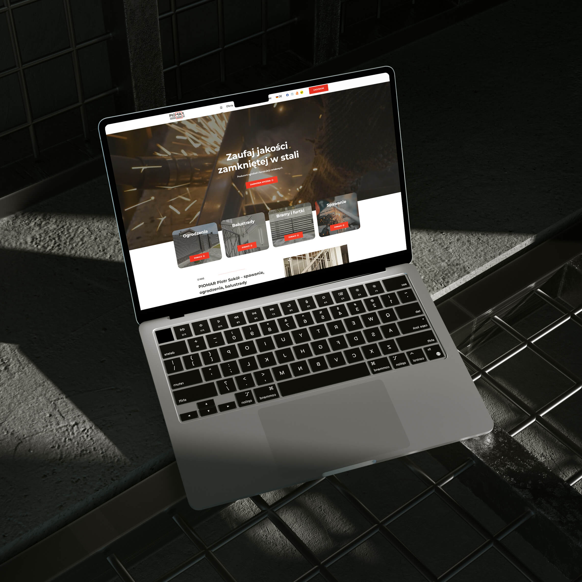 Strona internetowa firmy z branży spawalniczej – Zielona Góra