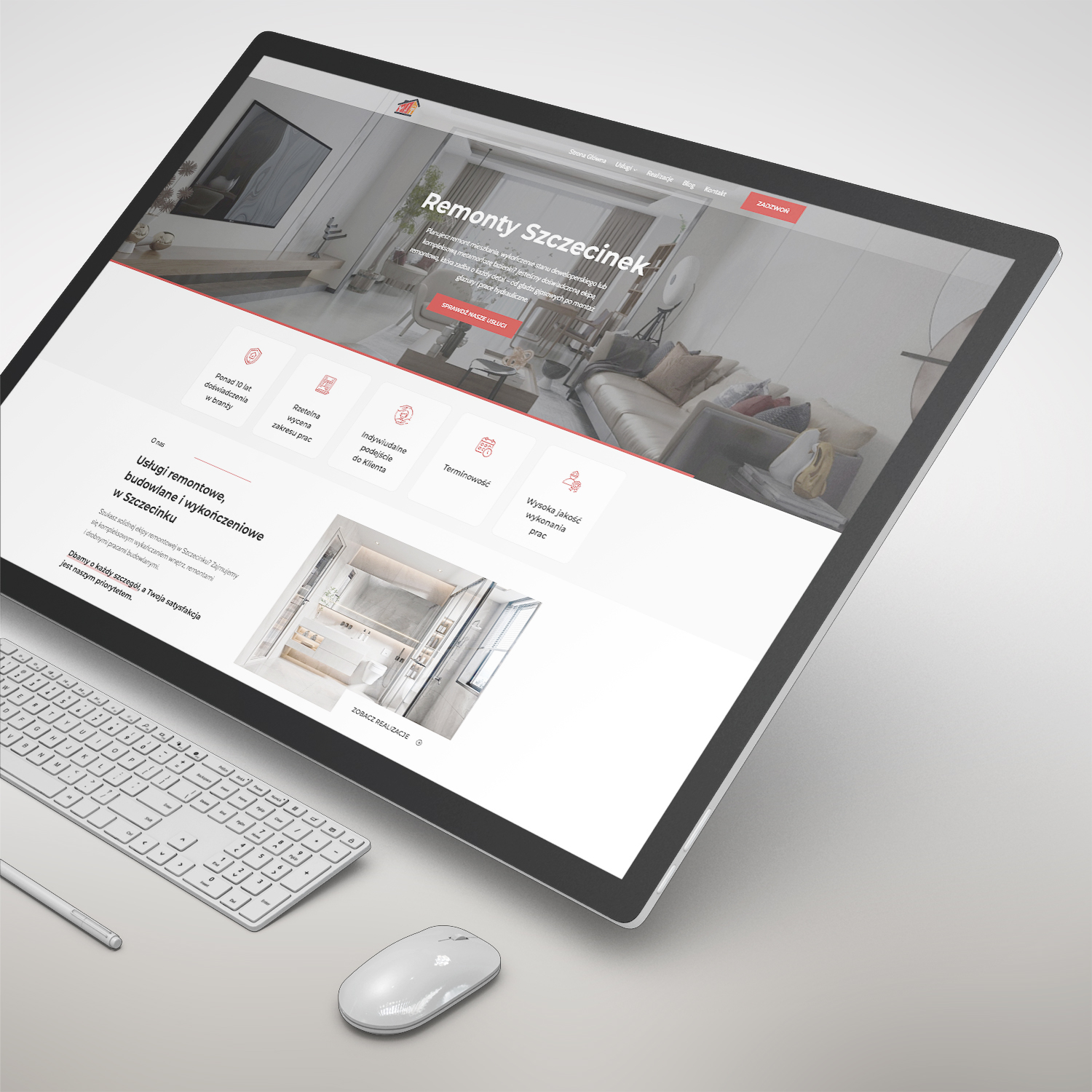 Strona internetowa firmy remontowej – Zielona Góra