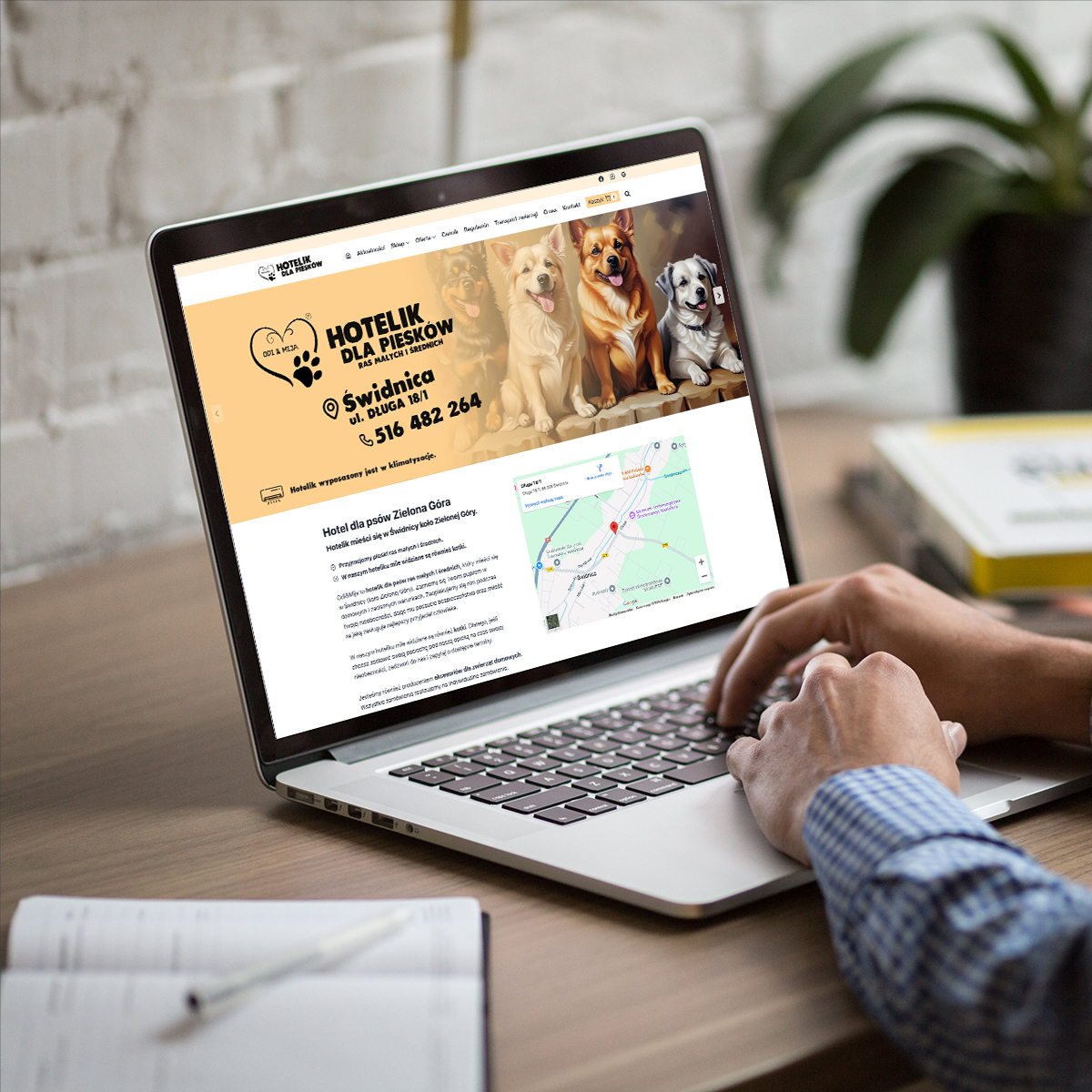Strona internetowa dla hoteliku dla psów – Zielona Góra