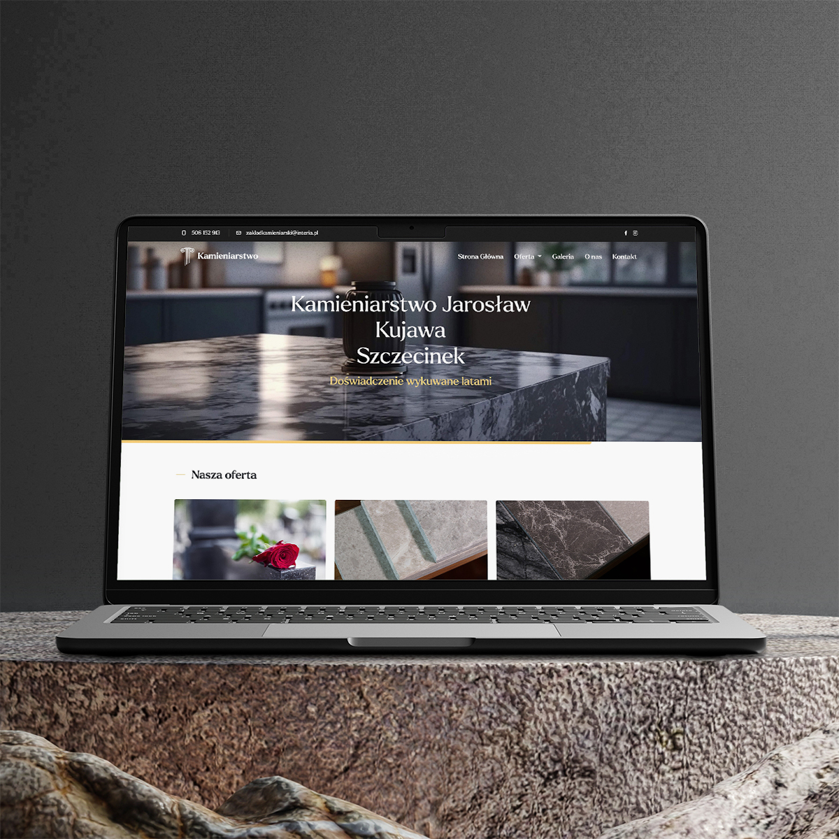 Strona internetowa firmy kamieniarskiej – woj. lubuskie