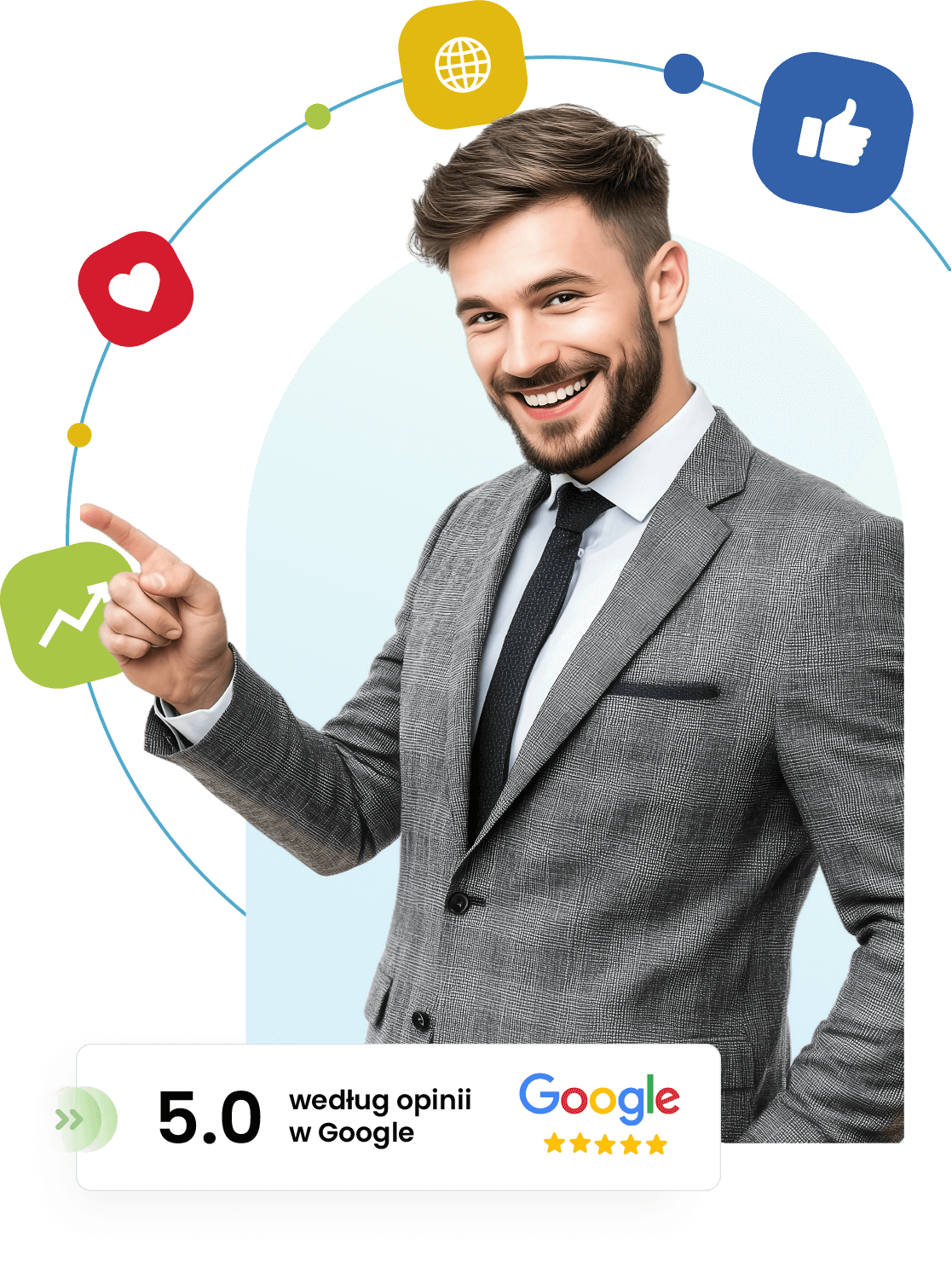 firma tworząca strony internetowe - ocena 5.0 w Google